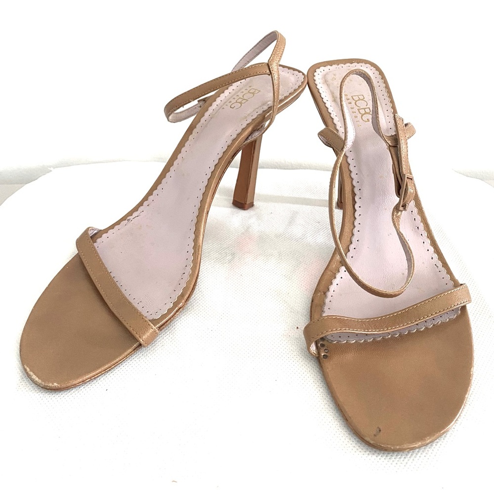 BCBG leather Strappy Heels